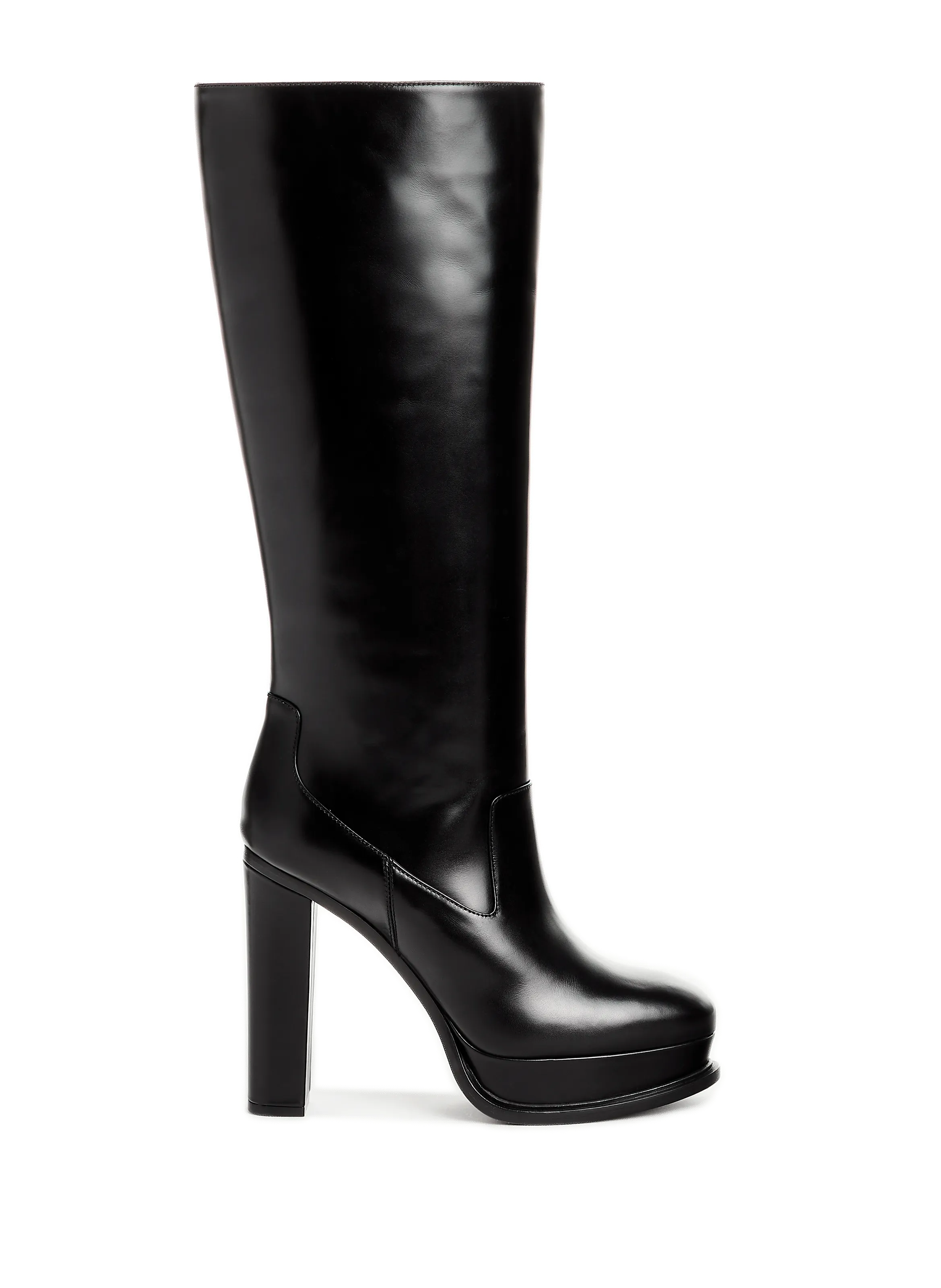 ALEXANDER MCQUEEN  Bottes en cuir - Noir