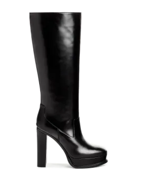 ALEXANDER MCQUEEN  Bottes en cuir - Noir