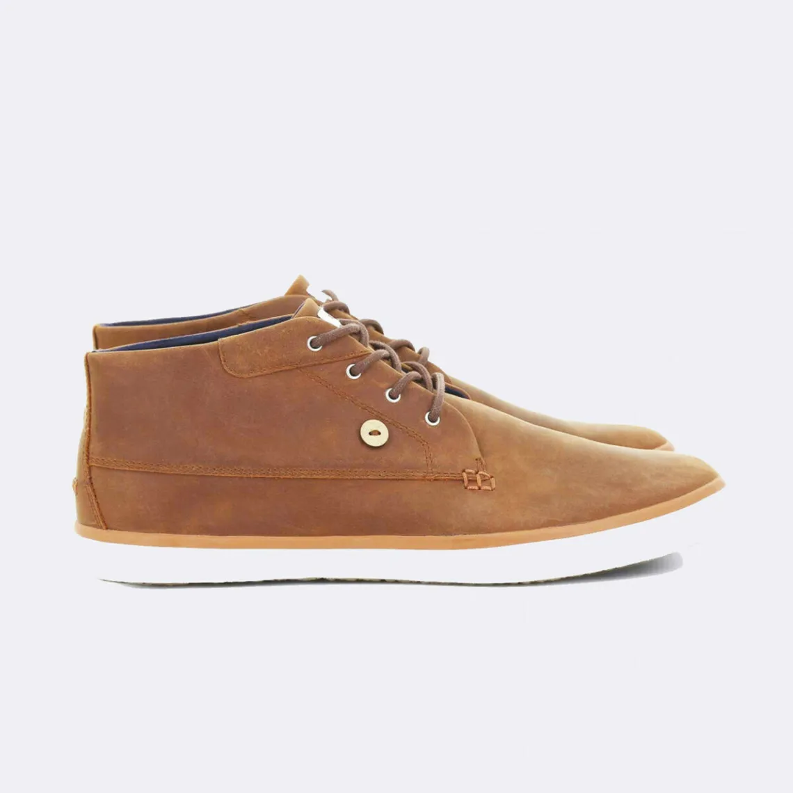 BASKET WATTLE LEATHER camel en cuir | 3 Suisses