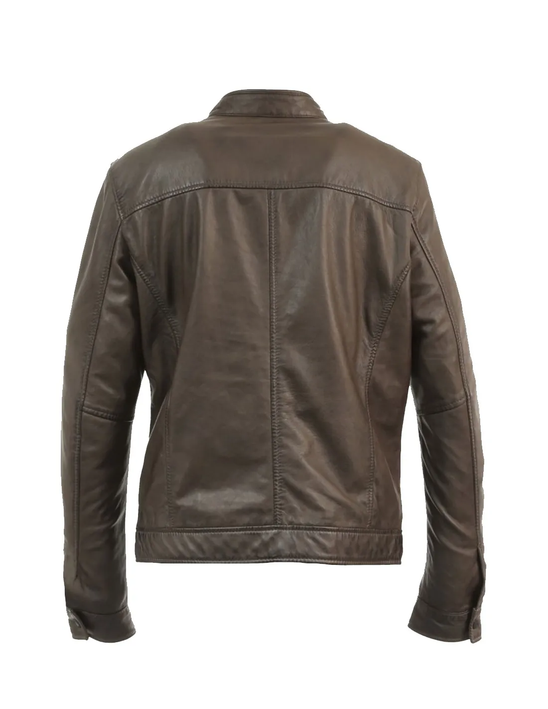 Blouson en cuir Agent Oakwood ref 50770 Marron