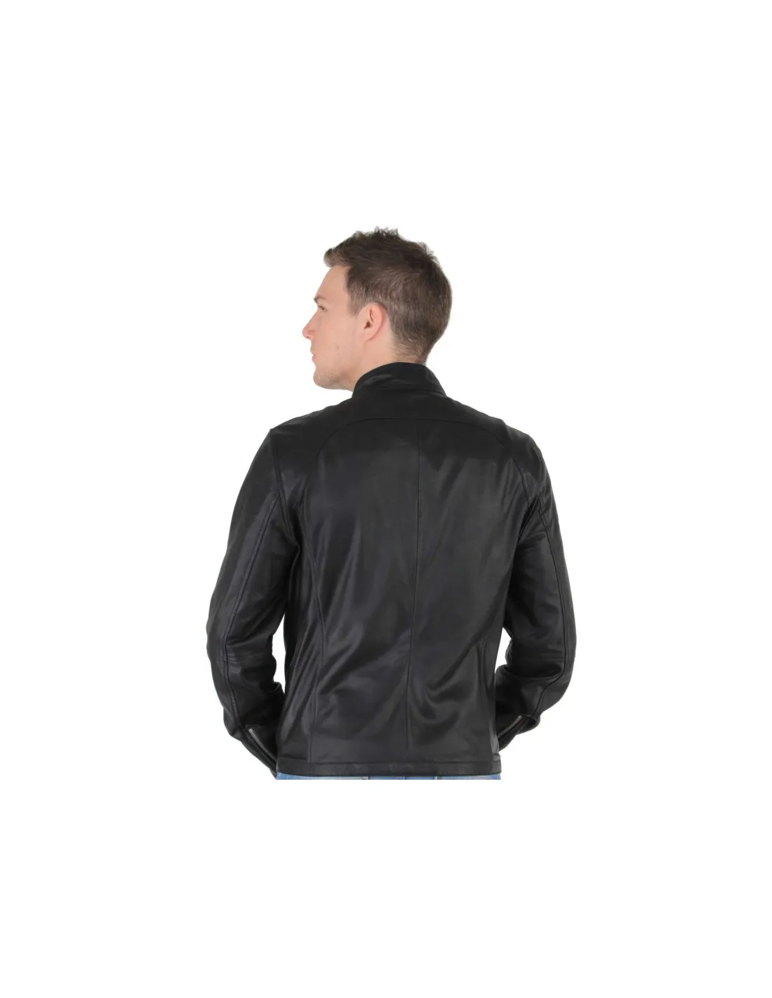 Blouson miami napalan en cuir ref_trk32227-noir