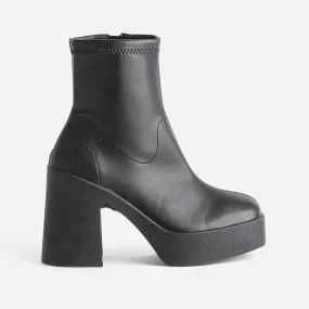 Boots TEXTO noir à plateforme - Boots / bottines Femme | ERAM