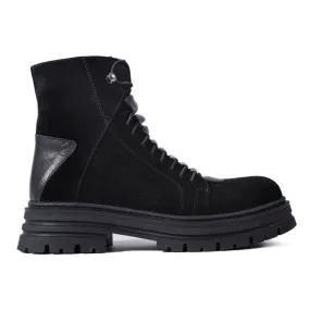 Bottines en cuir Shelovet noires le noir