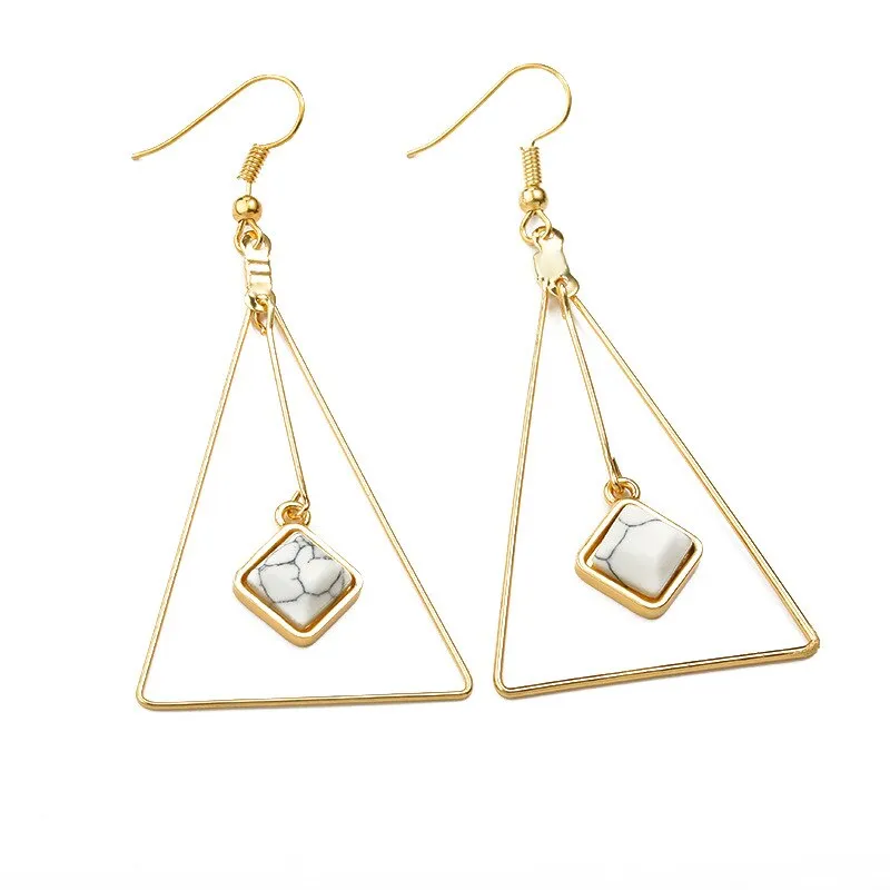 Boucle D’oreille Femme Triangle des Années 80