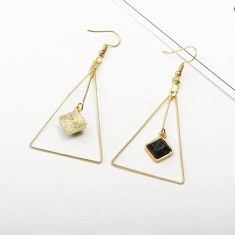 Boucle D’oreille Femme Triangle des Années 80