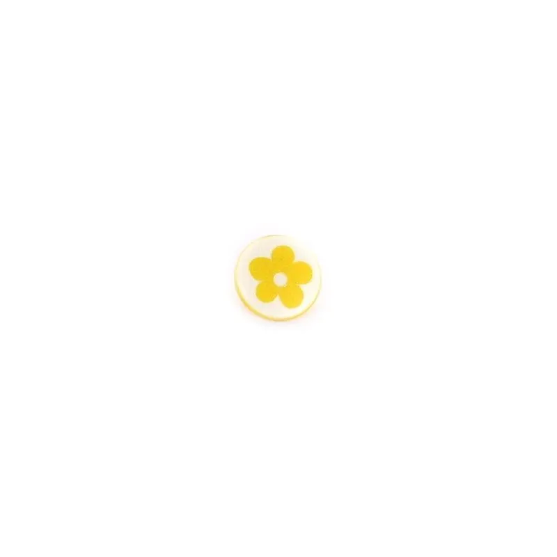 Bouton Polyester Alamandra jaune