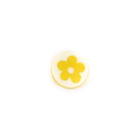 Bouton Polyester Alamandra jaune