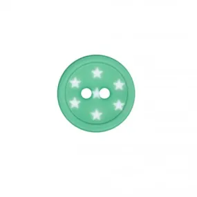 Bouton polyester Ciel étoilé - vert