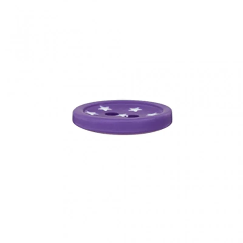 Bouton polyester Ciel étoilé - violet