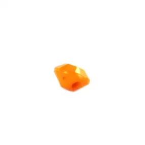 Bouton polyester diamant coloré - orange