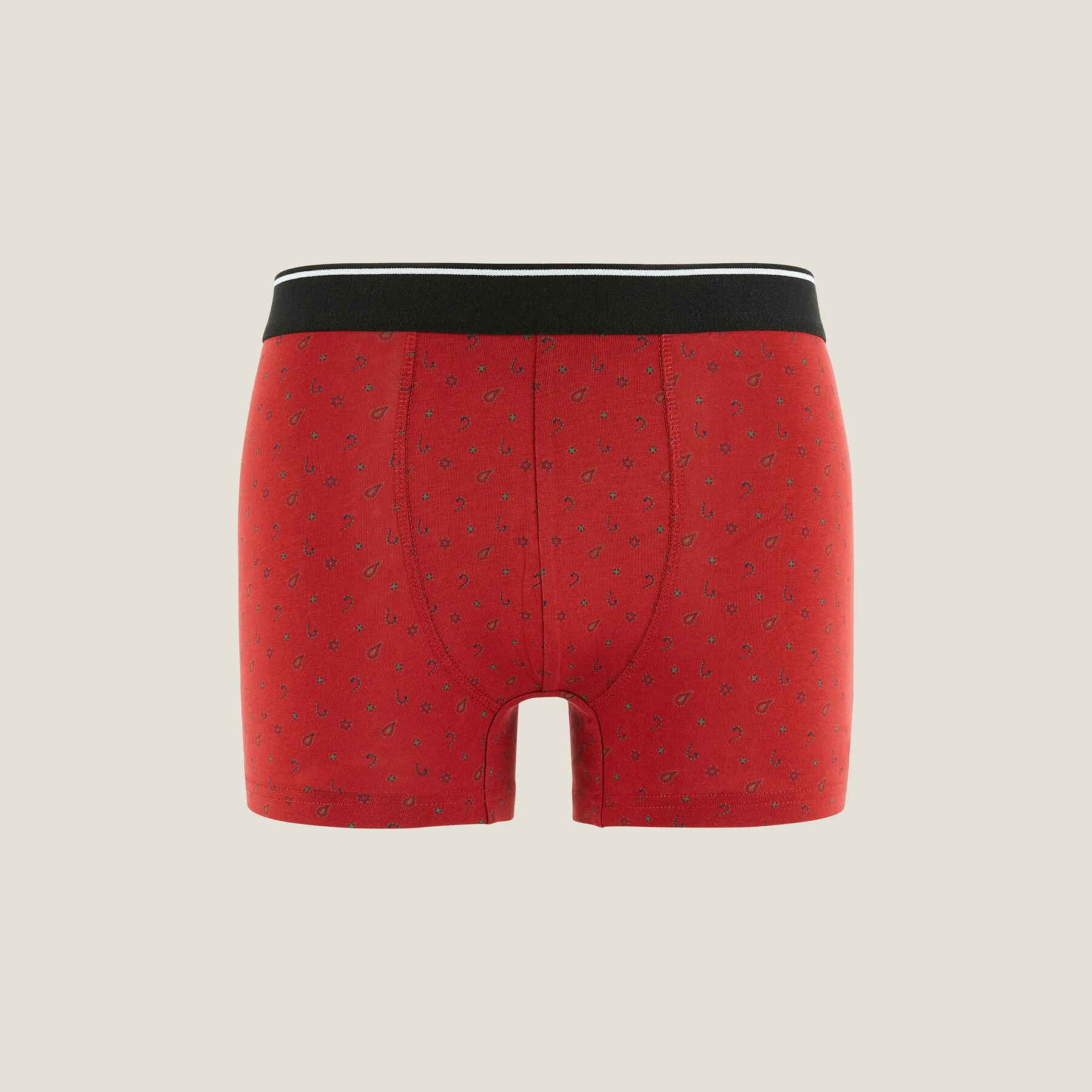 Boxer uni en coton Bordeaux | Jules