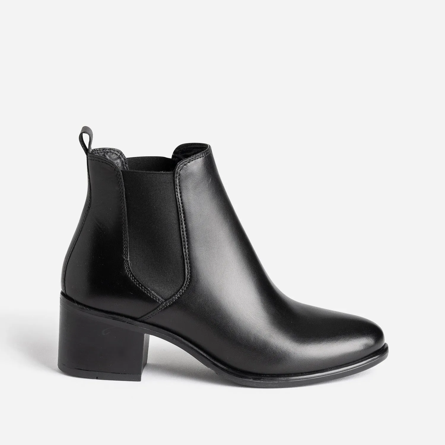 Chelsea boots noir en cuir - Boots / bottines Femme | ERAM