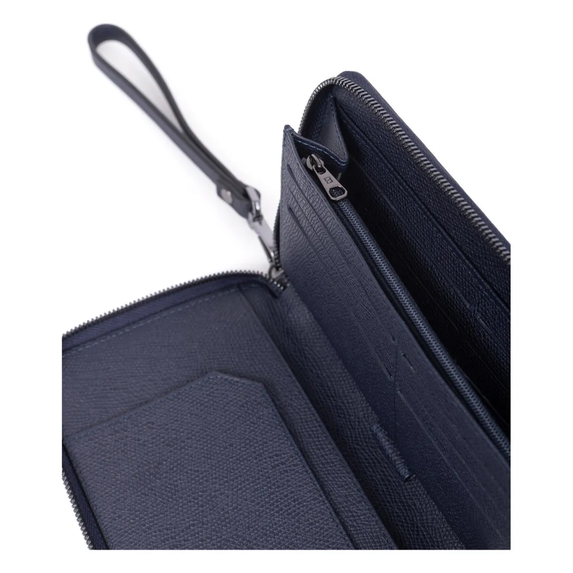 Compagnon de voyage Stop RFID Cuir DANDY Marine | 3 Suisses