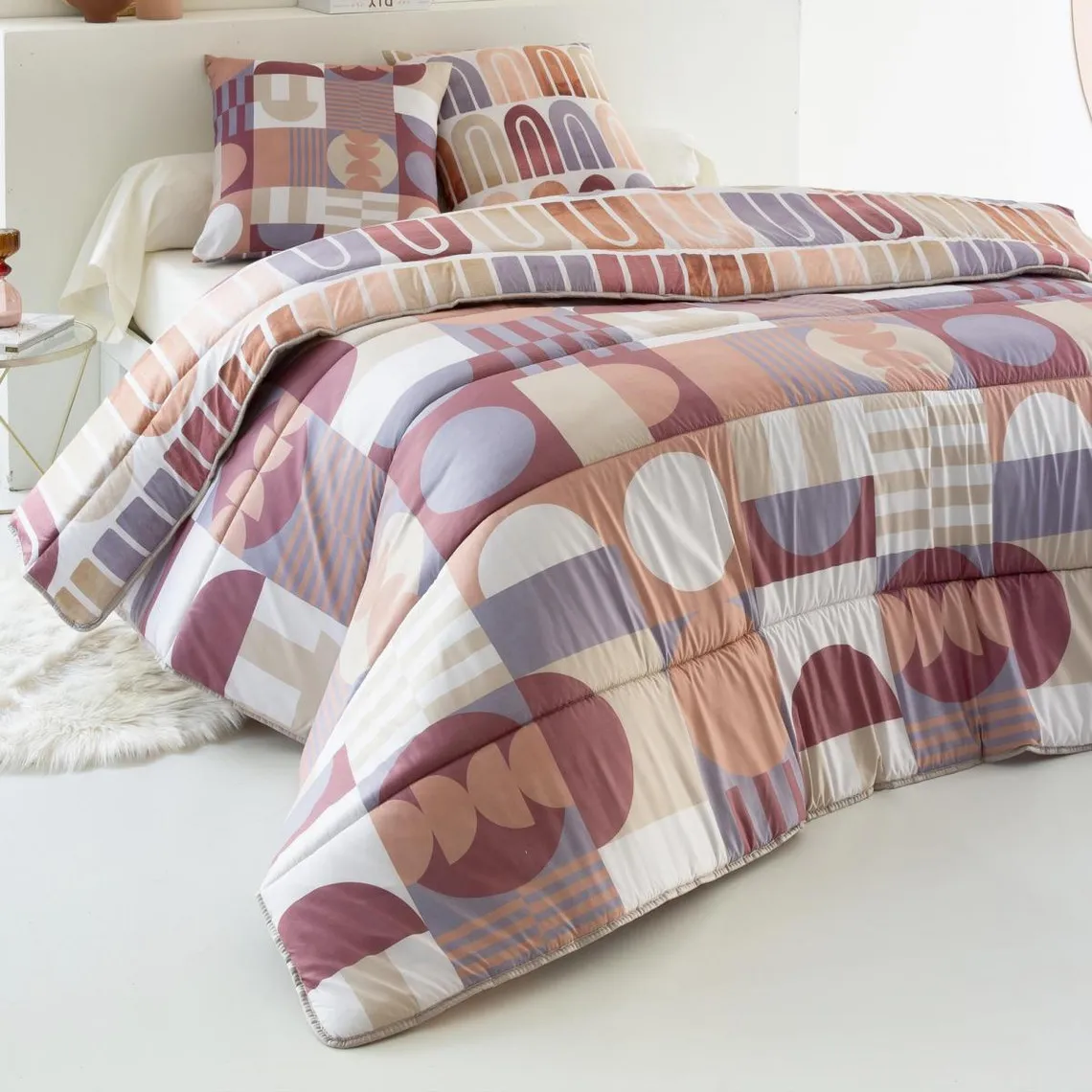 Couette légère CURVES multicolore en polyester | 3 Suisses