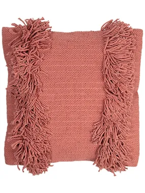 Coussin déhoussable au style ethnique - Orange