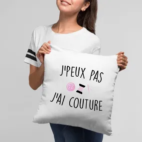 Coussin J'peux pas j'ai couture