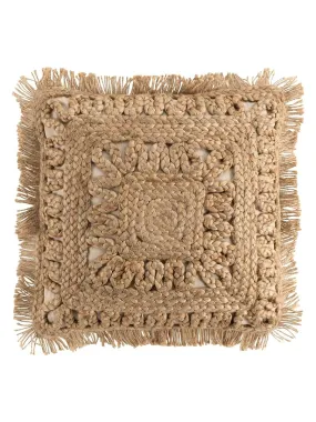 Coussin Jute Delijote - Beige foncé