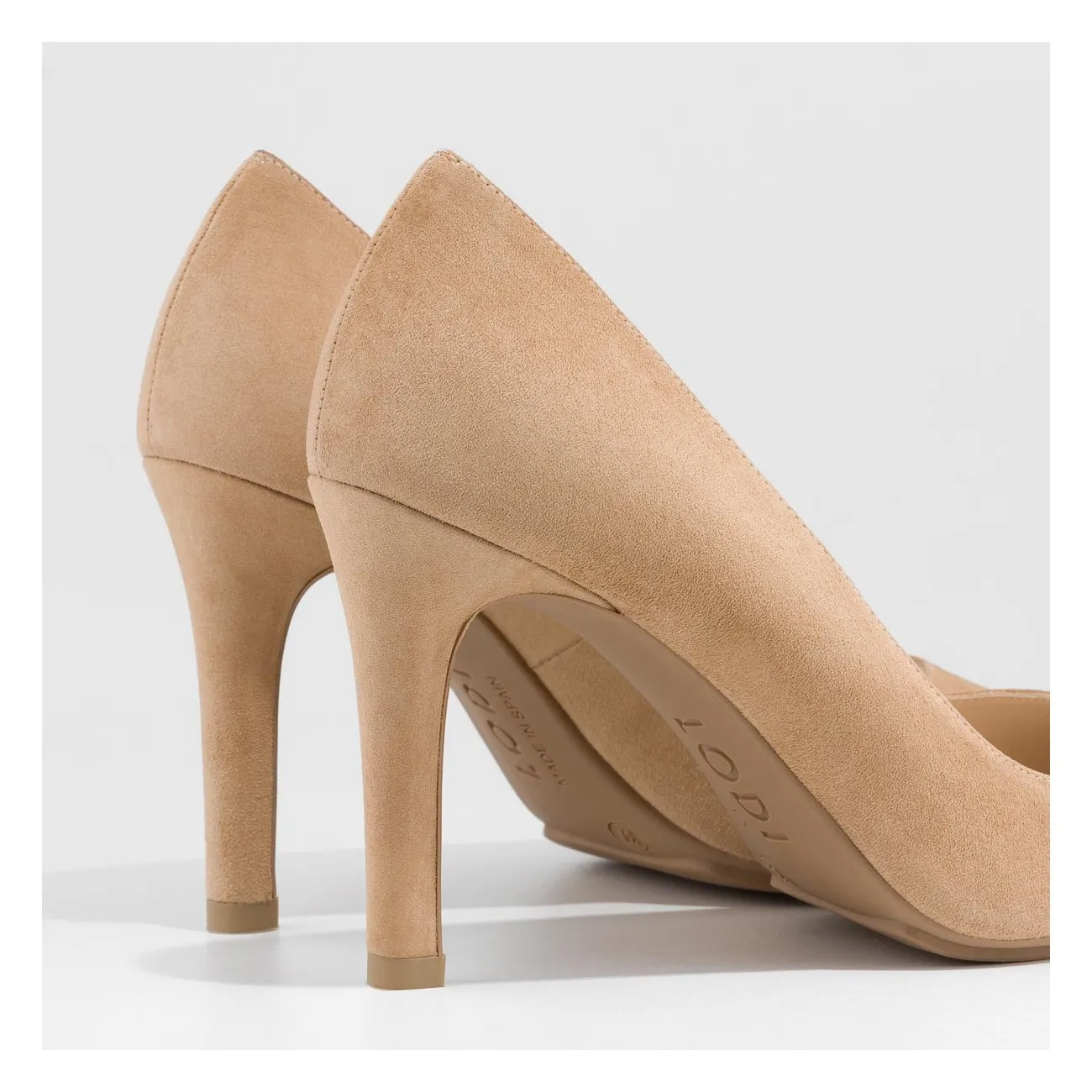 Escarpins Rachel-TP en daim beige | Chaussures femme LODI en ligne