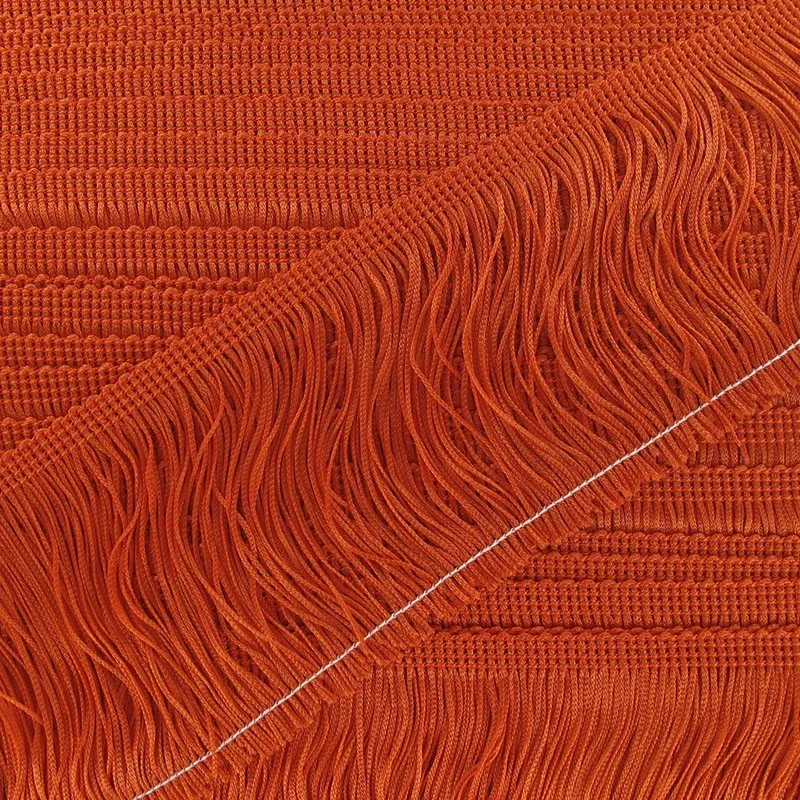 Franges Charleston orange 10cm x 50cm