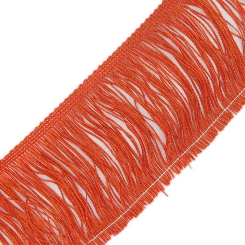 Franges Charleston orange 10cm x 50cm