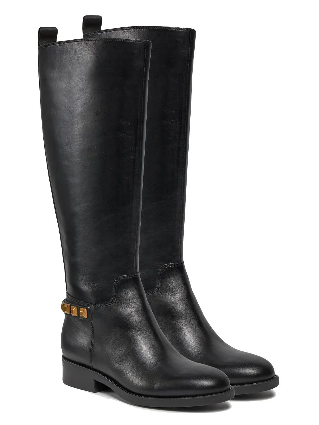 Guess Bossy  Bottes En Cuir Noir1 - Achetez À Prix Outlet!