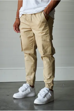 Joggerpant beige cargo