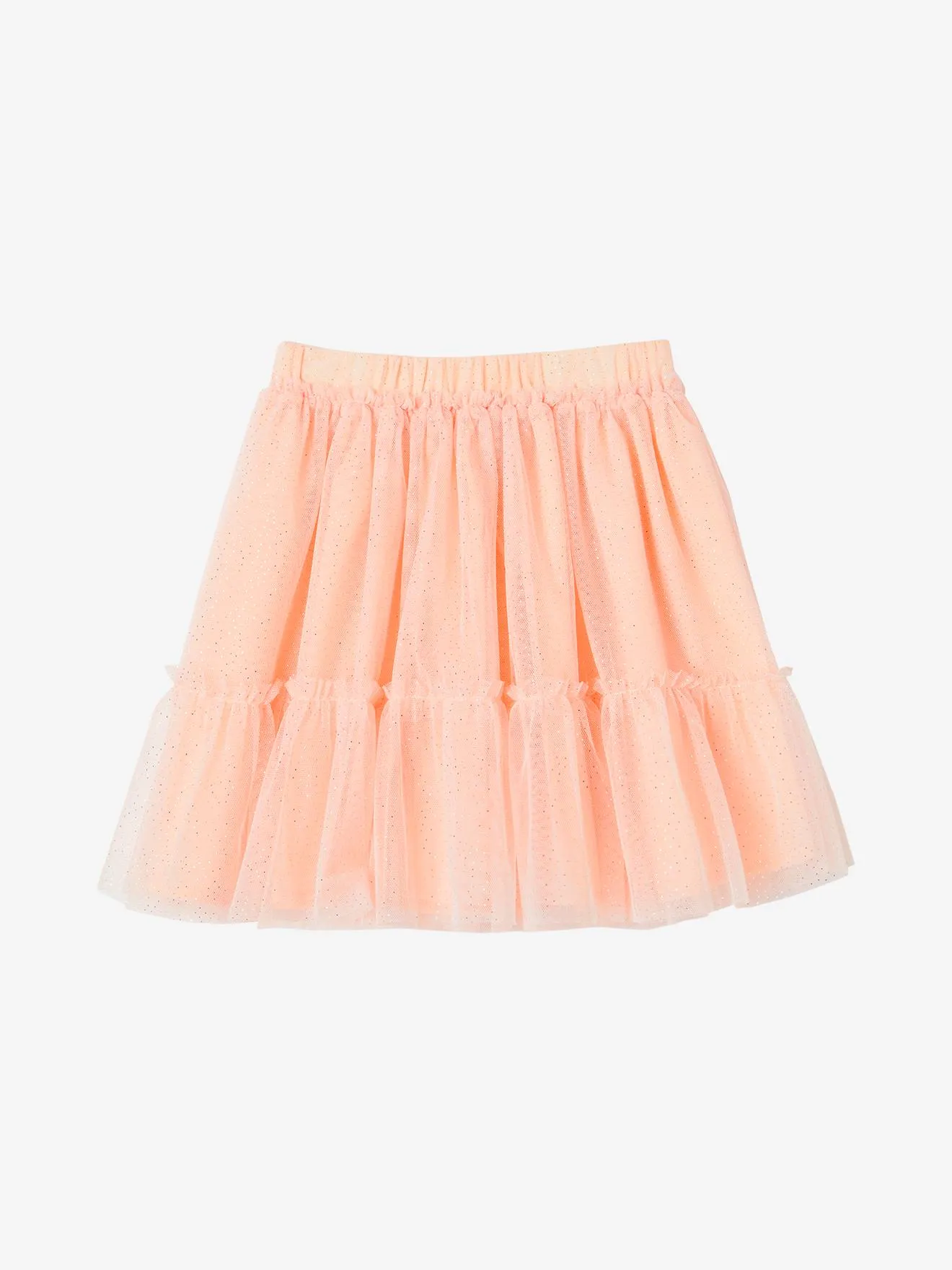 Jupon cérémonie en tulle pailleté fille rose nude - Vertbaudet