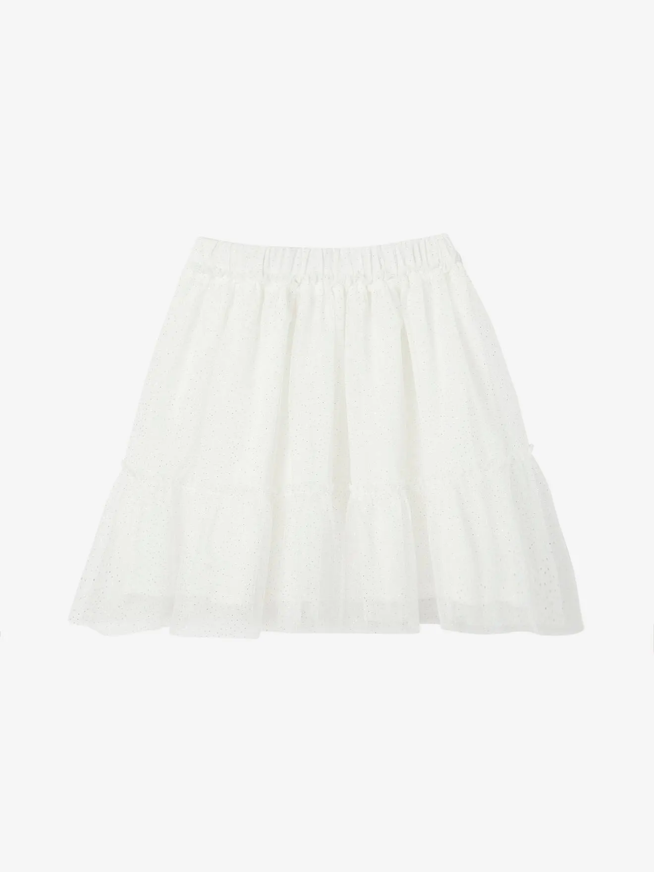 Jupon cérémonie en tulle pailleté fille rose nude - Vertbaudet