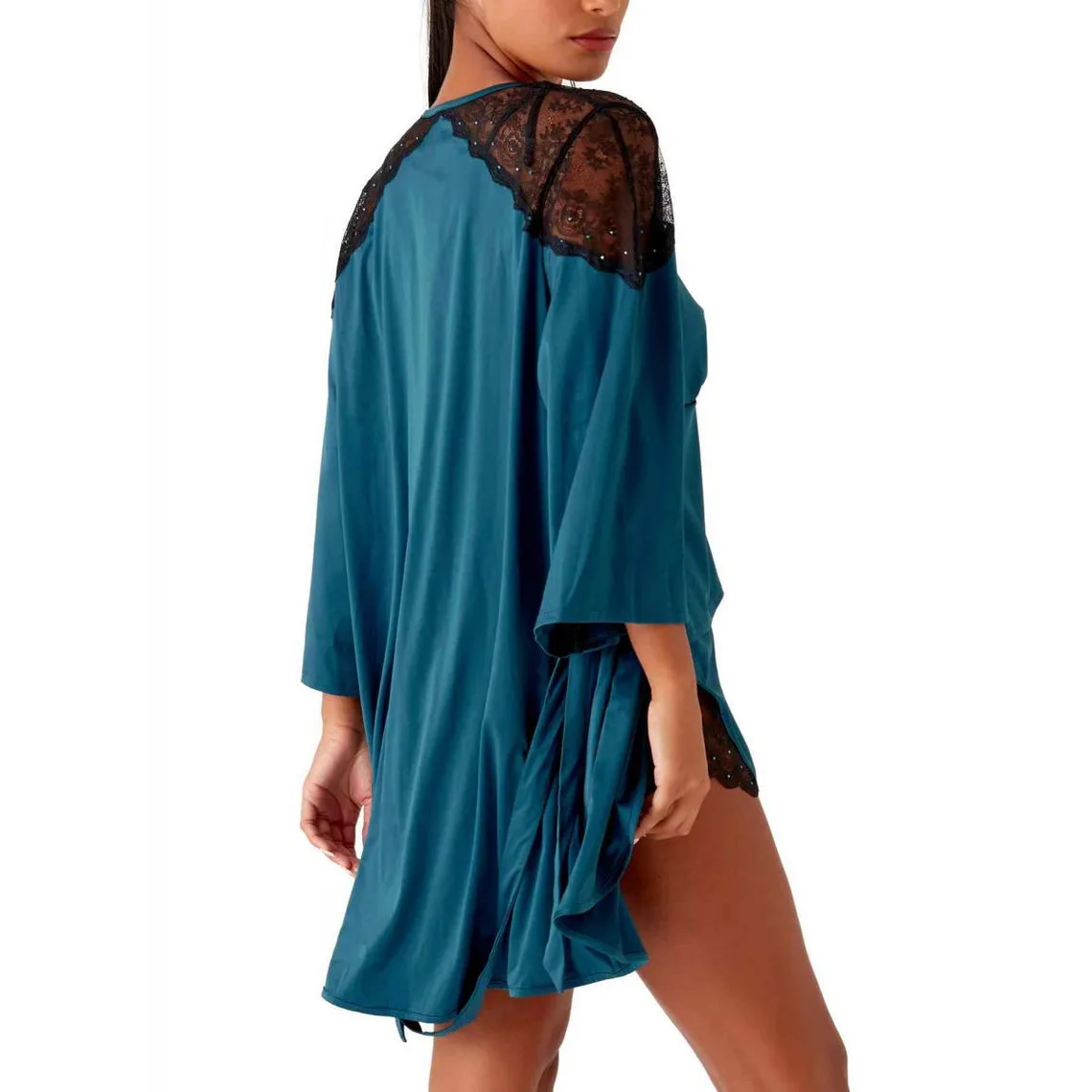 Kimono - Bleu - Gossard en soie | 3 Suisses