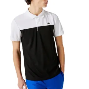 LACOSTE Polo Sport noir bicolore - SPORT AVENTURE