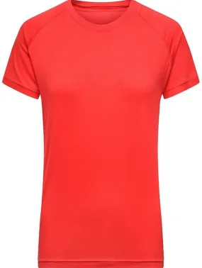 Maillot running en polyester recyclé - Femme - JN519 - rouge 