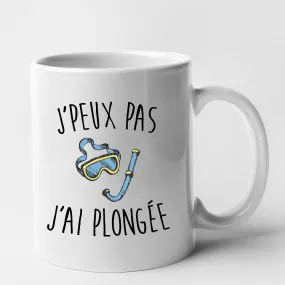 Mug J'peux pas j'ai plongée