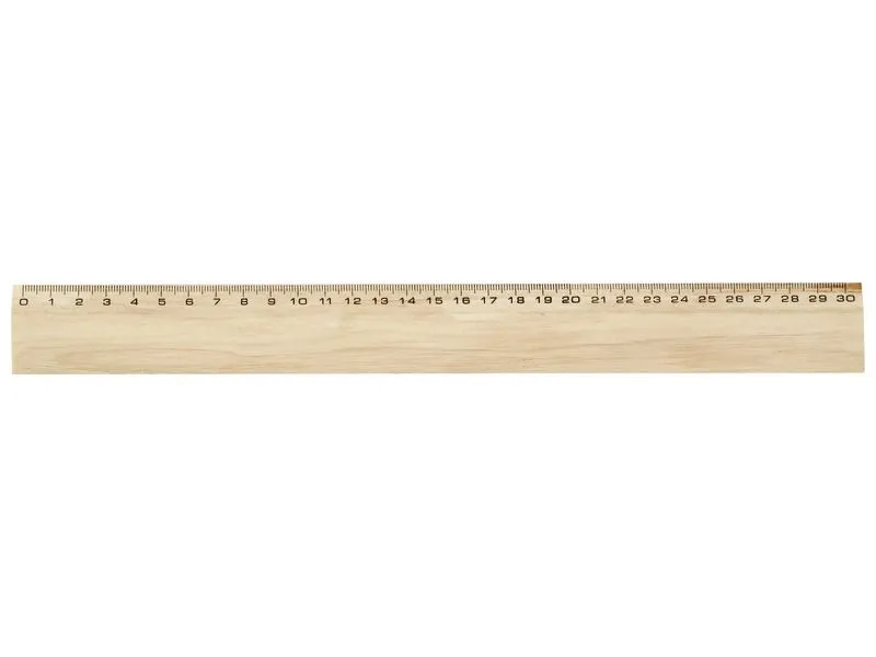 OUTIL DE TRAÇAGE EN BOIS RÈGLE PLATE 30 cm