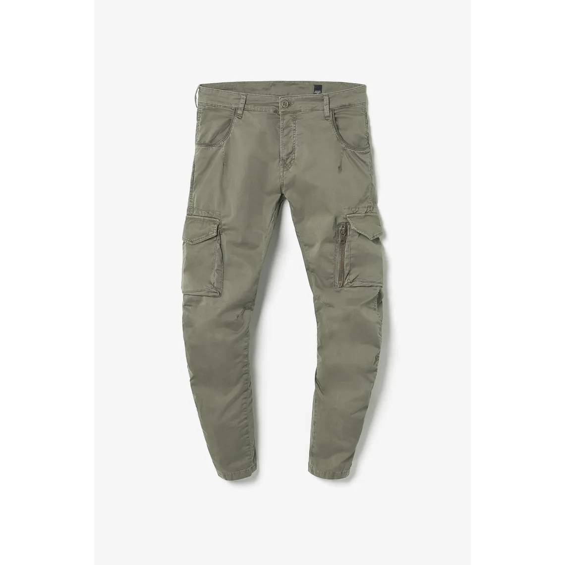 Pantalon cargo Alban kaki vert en coton | 3 Suisses