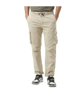 Pantalon cargo homme poches laterales avec écusson brodé en coton Ico Vondutch