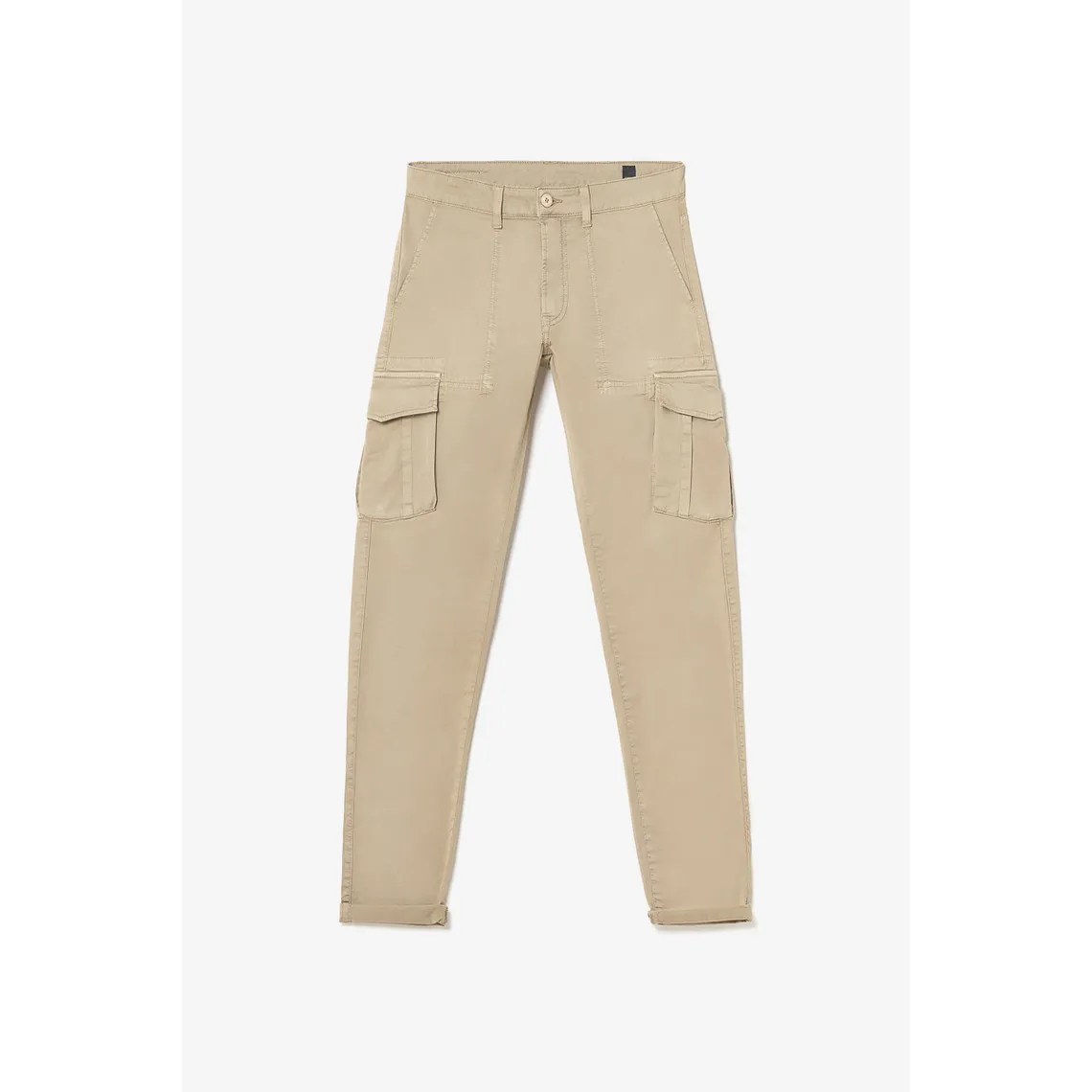 Pantalon cargo Lakme beige sable blanc en coton | 3 Suisses