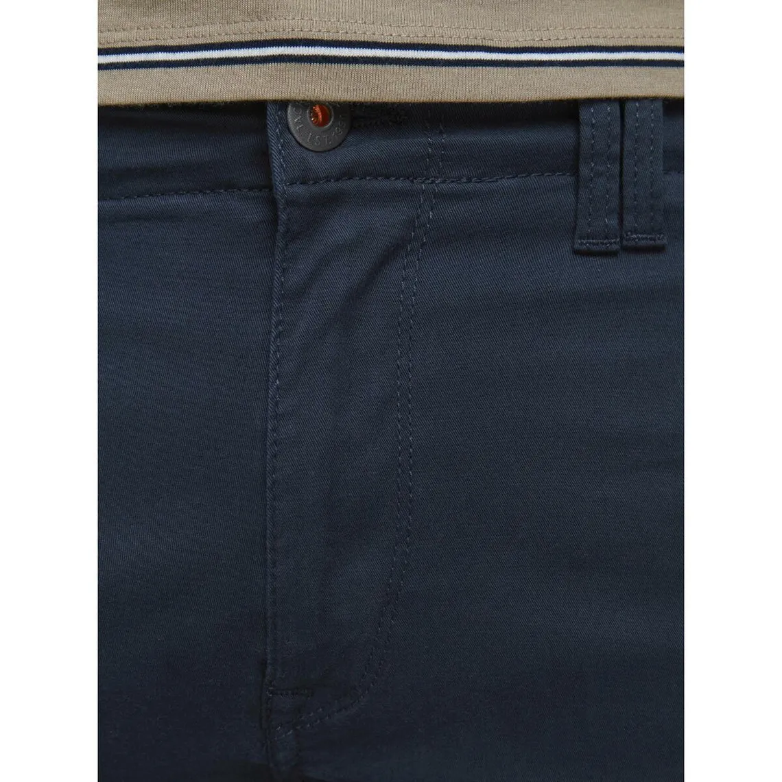 Pantalon cargo Slim Fit Bleu Marine en coton | 3 Suisses