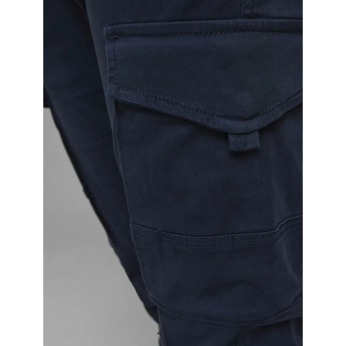 Pantalon cargo Slim Fit Bleu Marine en coton | 3 Suisses