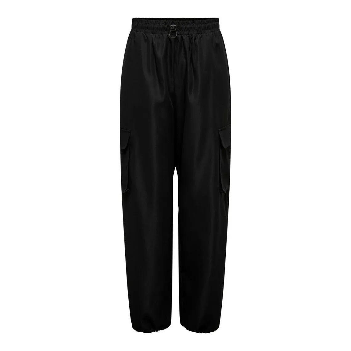 Pantalon cargo Taille élastiquée noir en coton | 3 Suisses