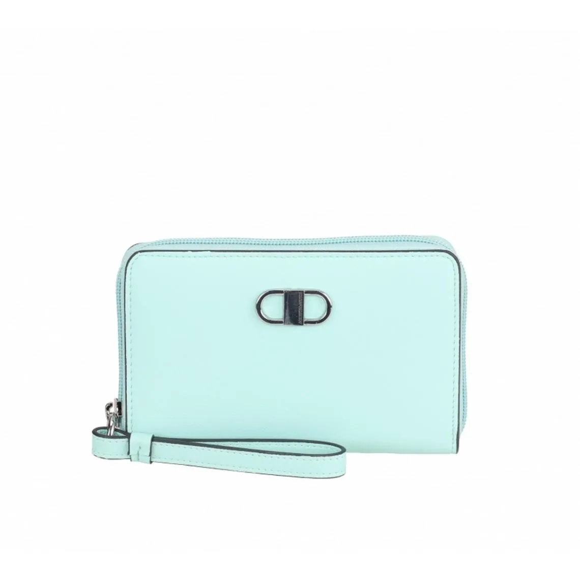 Porte-monnaie en cuir aqua aquatic  | 3 Suisses