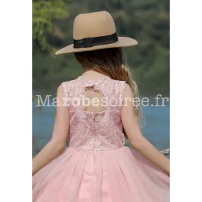 Robe de cérémonie bohème Réf EF7791 en Coton, Dentelle, Paillette, Sequins