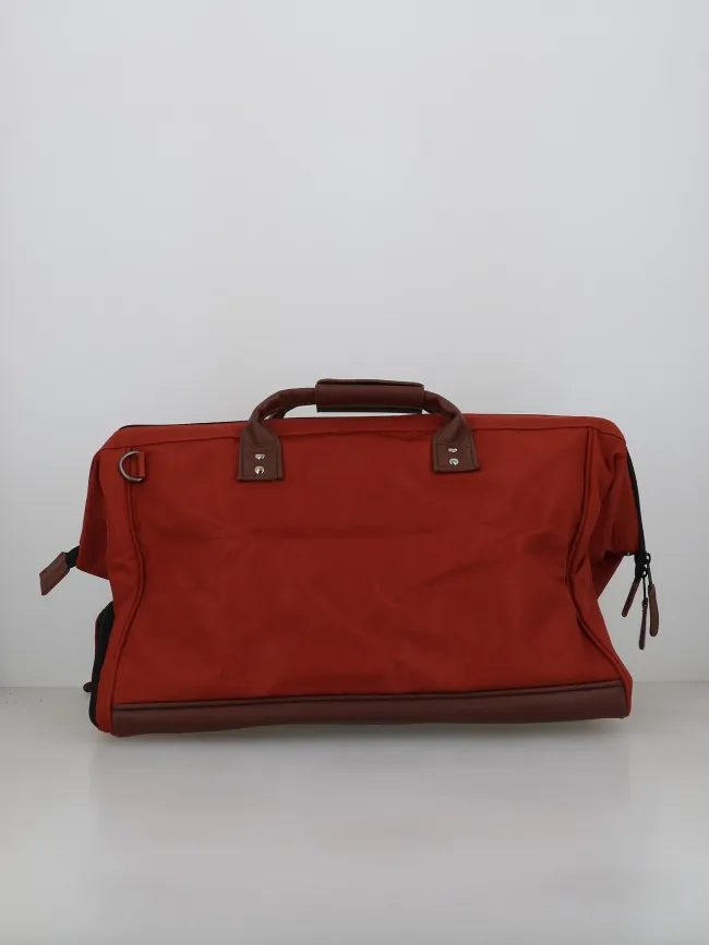 Sac de voyage duffle san cristobal rouge marron - Cabaïa | wimod