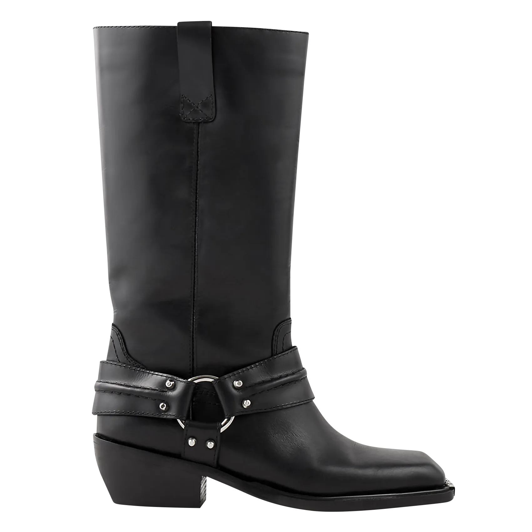 SANDRO  Bottes en cuir sixten - Noir