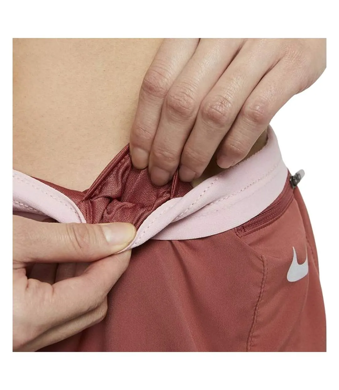 Short de sport Terracotta Femme Nike Tempo Luxe