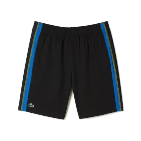 SHORT LACOSTE TENNIS EN POLYESTER RECYCLÉ NOIR