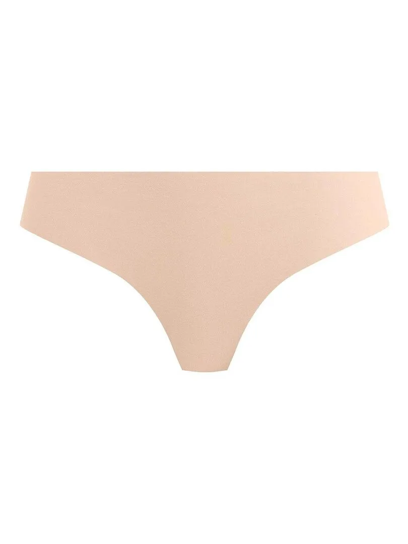 String tanga confort en coton sans coutures Accord - Beige