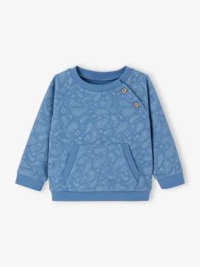 Sweat motifs bandana bébé bleu - Vertbaudet