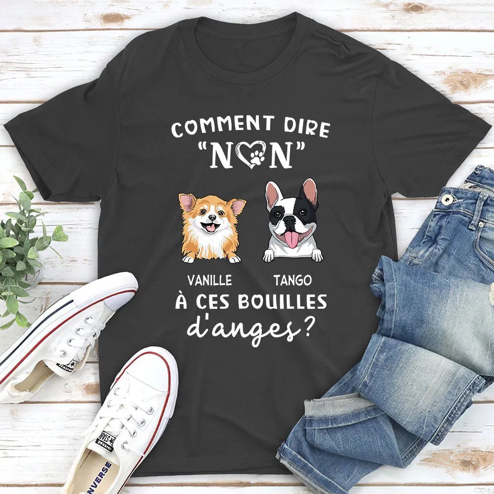 T-shirt Unisex Personnalisé - Comment Dire Non