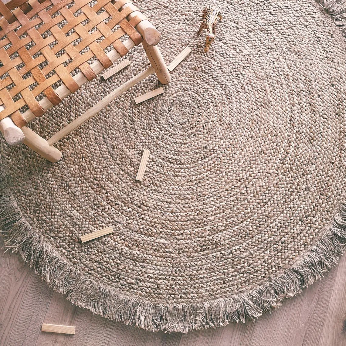 Tapis jute avec franges TERRA | 3 Suisses