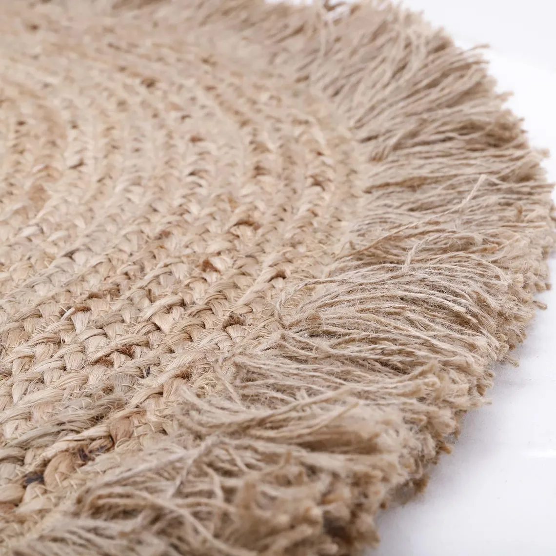 Tapis jute avec franges TERRA | 3 Suisses